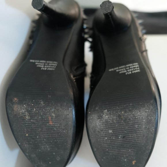 Bronx Studded Ankle Boots Heels - Picture 4 of 4